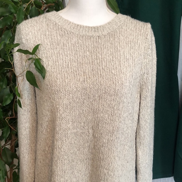 LOFT Sz XL gray cable knit sweater & MARKET SPRUCE green khakis pants Sz 18W - Picture 2 of 16